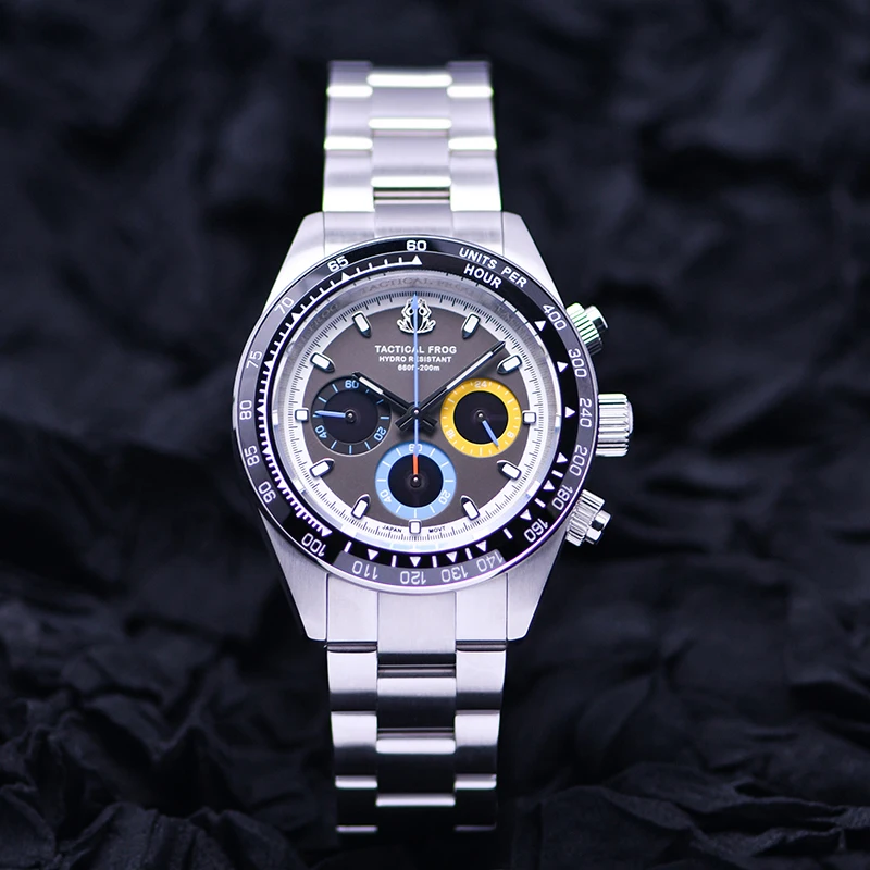 Solar Powered Watch - Tactical Frog Men Watch Stainless steel