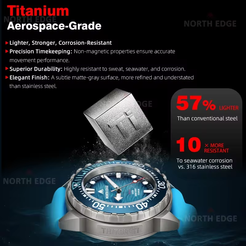 NORTH EDGE NEW Design ABYSS So - Solar Powered Watch recension och pris