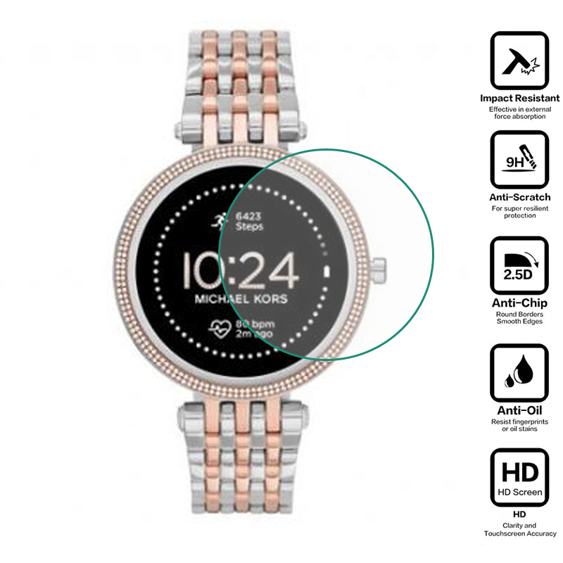 Tempered Glass Protective Film - Smartwatch Watches Michael Kors recension och pris