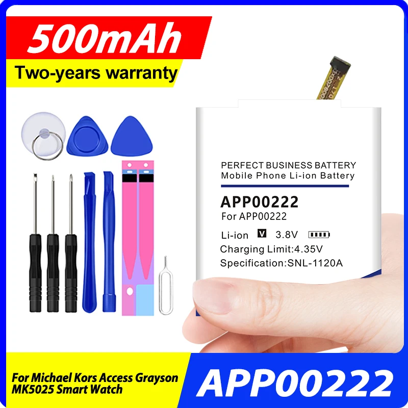 New 500mAh APP00222 Replacemen - Smartwatch Watches Michael Kors recension och pris