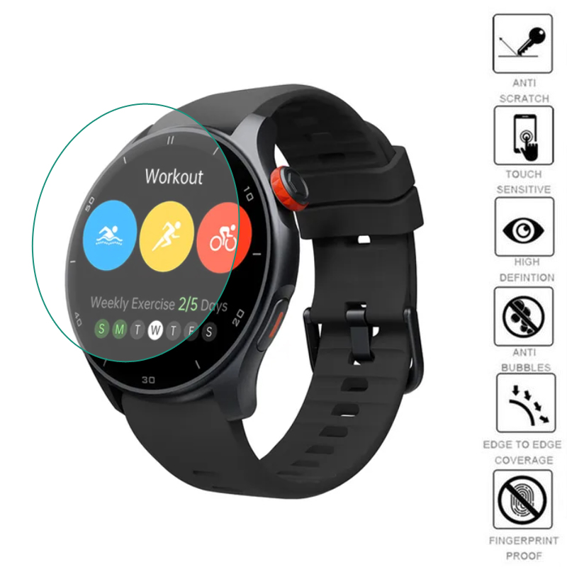 5pcs TPU Soft Smartwatch Clear - Smartwatch English recension och pris