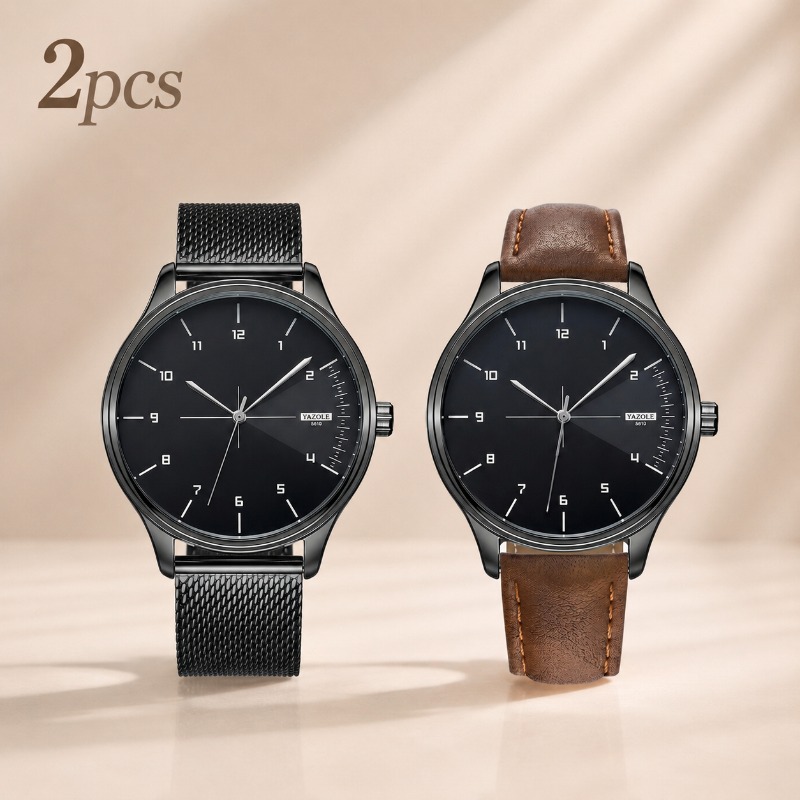 2Pcs YAZOLE Men Business Watch - Smartwatch Watches Best Gift For Men recension och pris