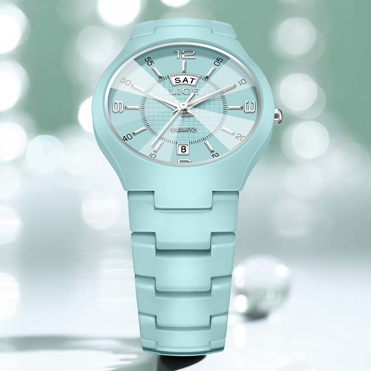 LIGE Elegant Woman Watch Fashi - Luxury Ceramic Watch recension och pris