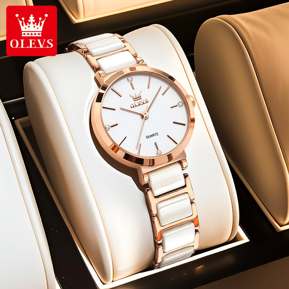 OLEVS 5877 Hot Sale Watches fo - Luxury Ceramic Watch recension och pris
