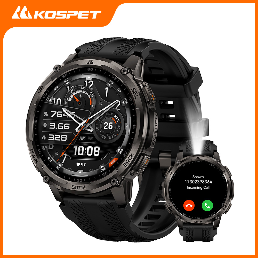 KOSPET TANK T4C Smartwatch Men - Heart Rate Gps Watch recension och pris