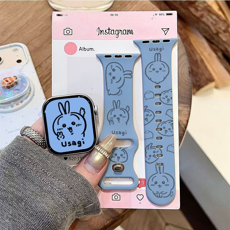 Anime Chiikawa Usagi Applicabl - Apple Watch Band recension och pris