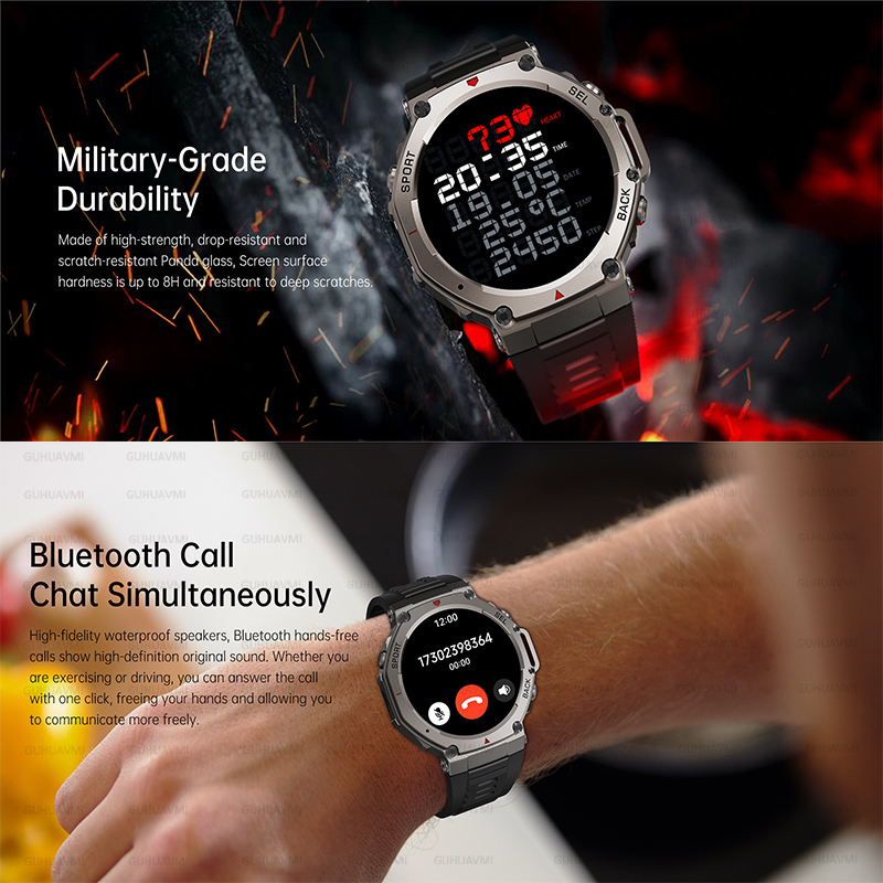2026 Popular New Military GPS  - Smartwatch Military Watches For Men recension och pris