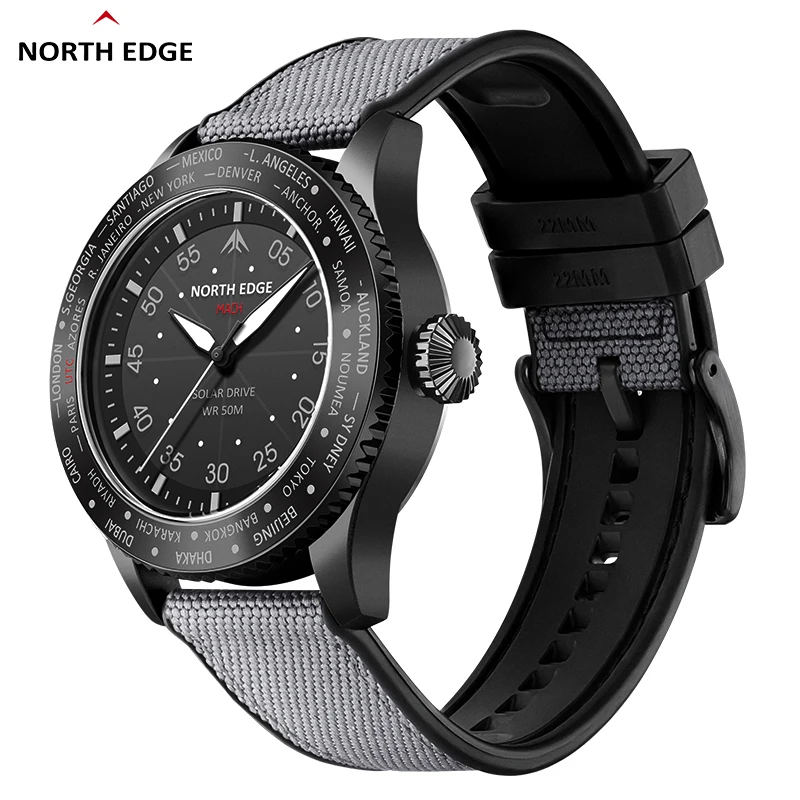 NORTH EDGE MACH Solar Power Pi - Solar Powered Watch recension och pris