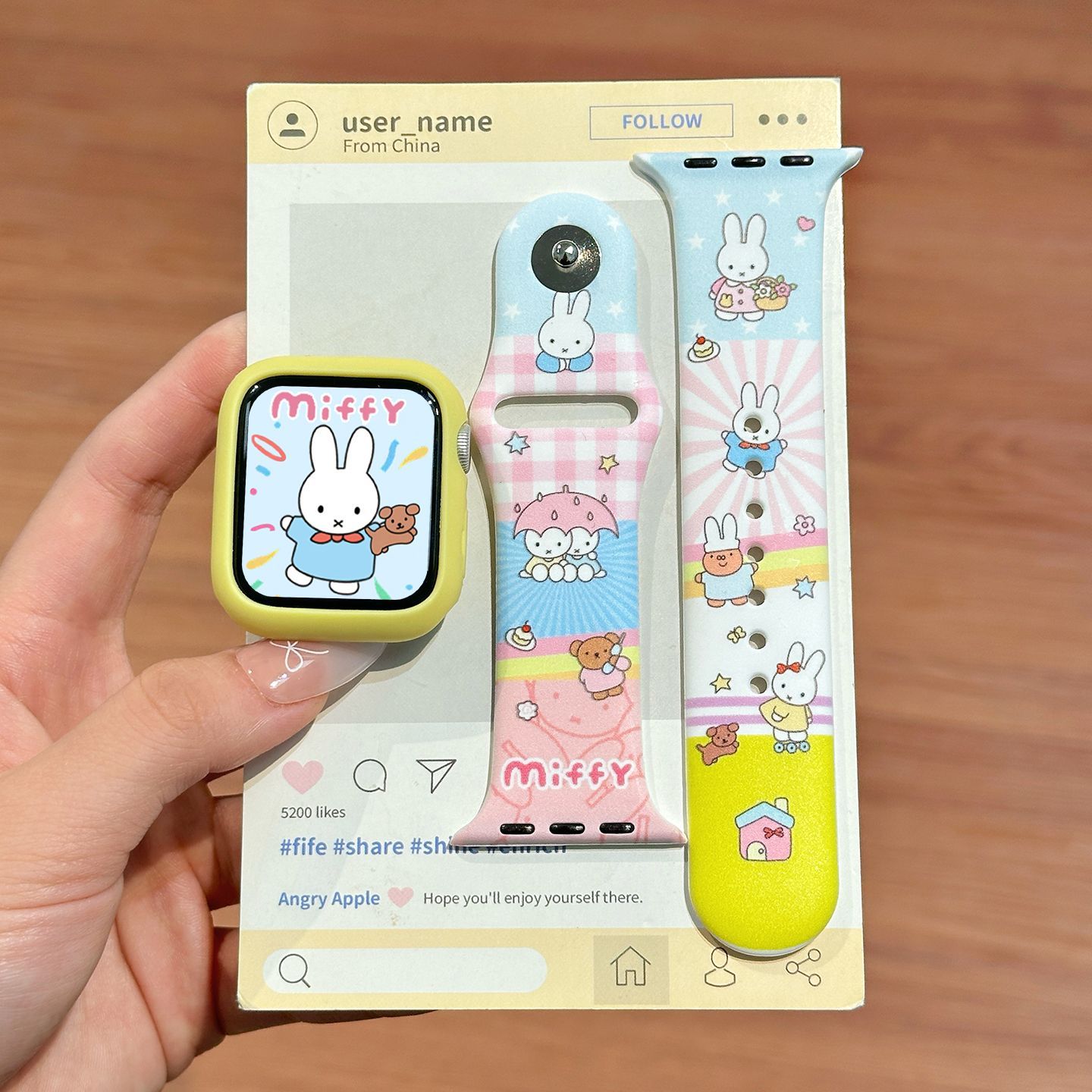 Dopamine Color Miffy Silicone  - Apple Watch Band recension och pris