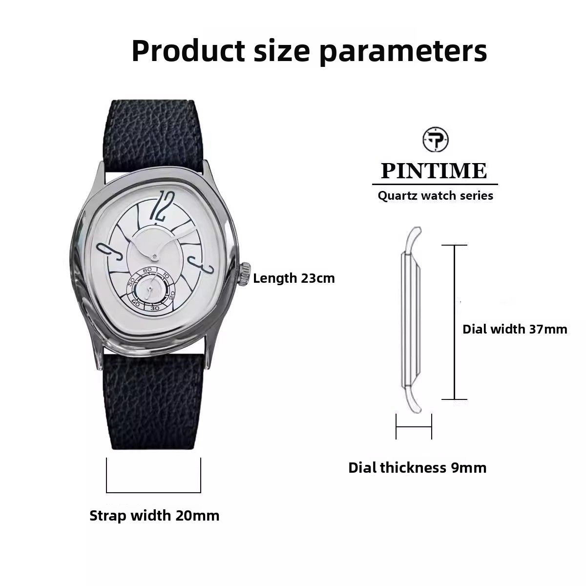 New original twisted irregular - Analog Quartz Watch recension och pris