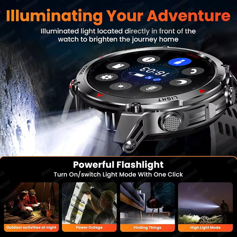 Military 540mAh GPS Smart Watc - Smartwatch Military Watches For Men recension och pris