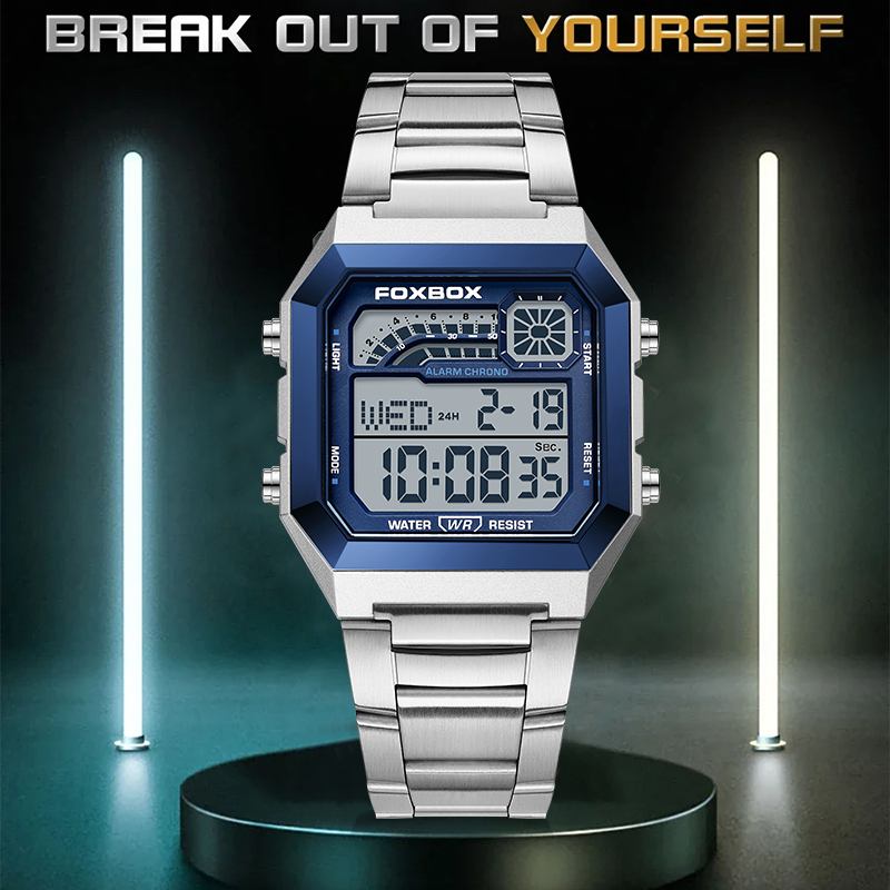 FOXBOX Fashion Luxury Digital  - Analog Quartz Watch recension och pris