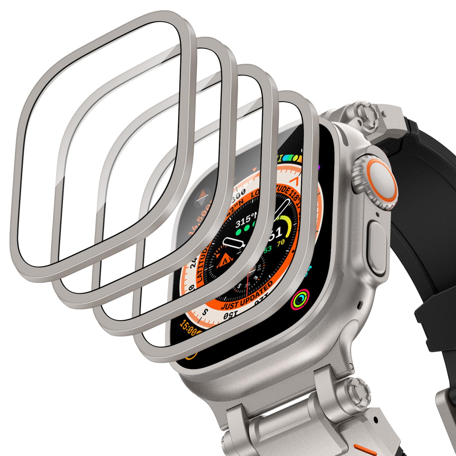 Aluminium Alloy Case+Tempered  - Apple Watch Band recension och pris