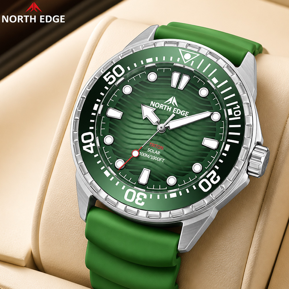 NORTH EDGE TRITON Solar Dive W - Solar Powered Watch recension och pris
