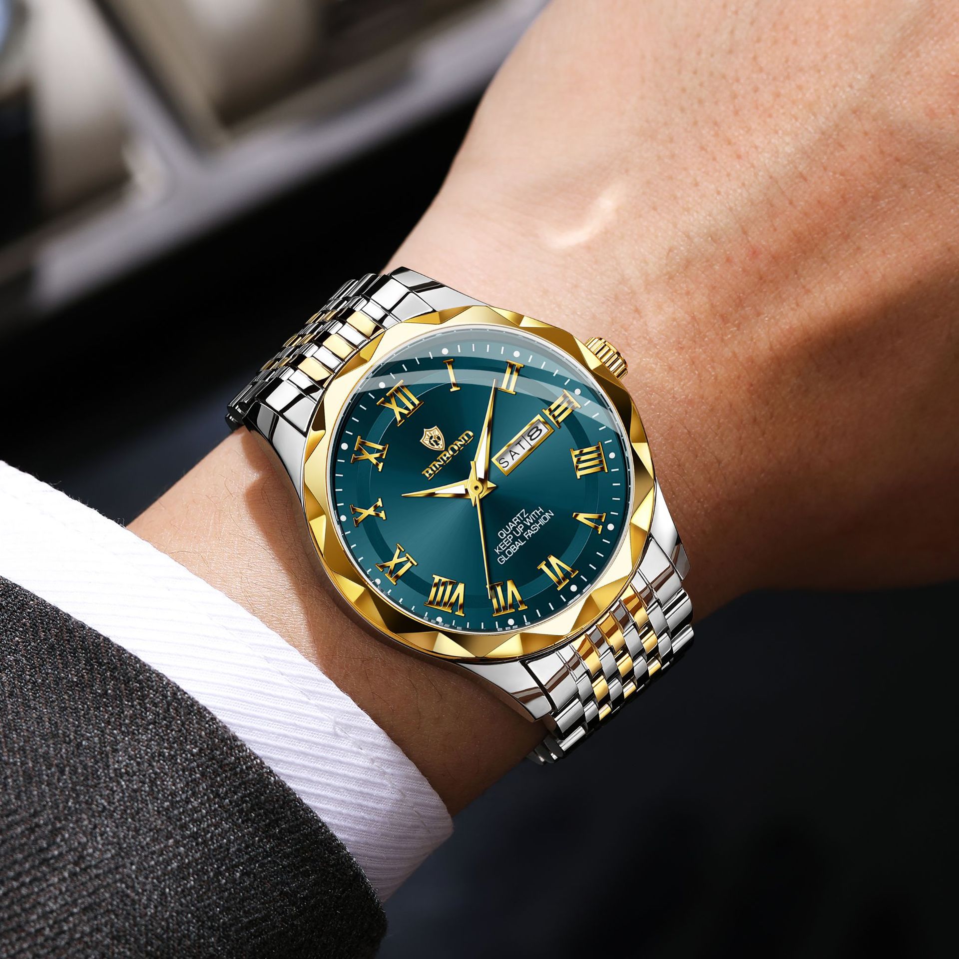 BINBOND Luxury Quartz Wristwat - Smartwatch Luxury Watches recension och pris